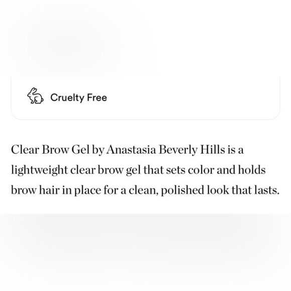 $8❤️🔥 LAST 1! Anastasia Beverly Hills Clear Brow Gel Lightweight Eyebrow Mini - Picture 5 of 7